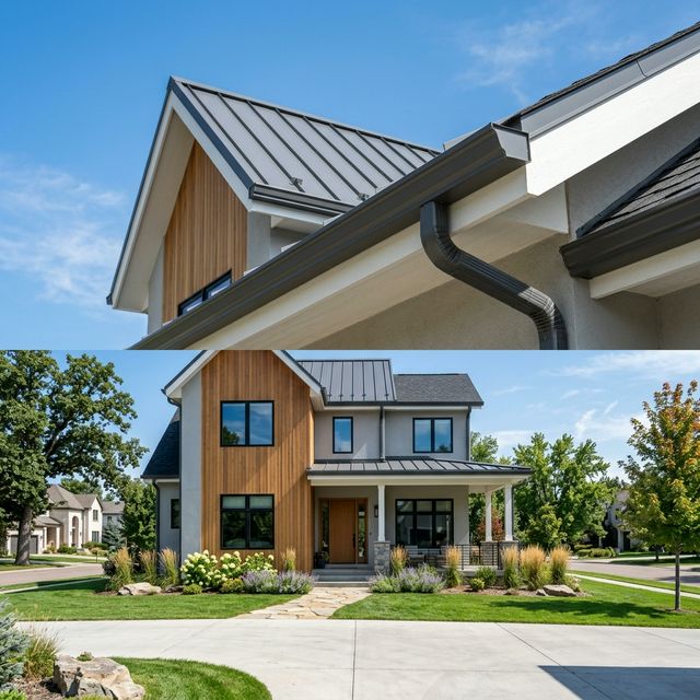 Pristine Suburban House with Clean Gutters